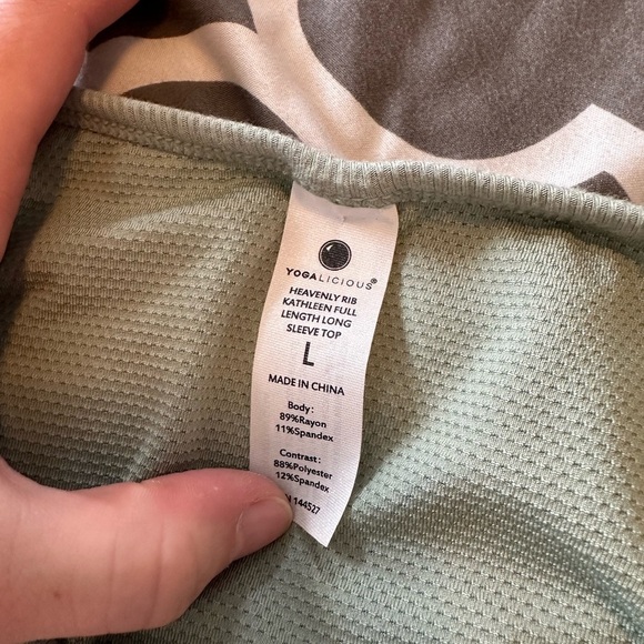 Large Yogalicious Long Sleeve Top - Picture 4 of 4